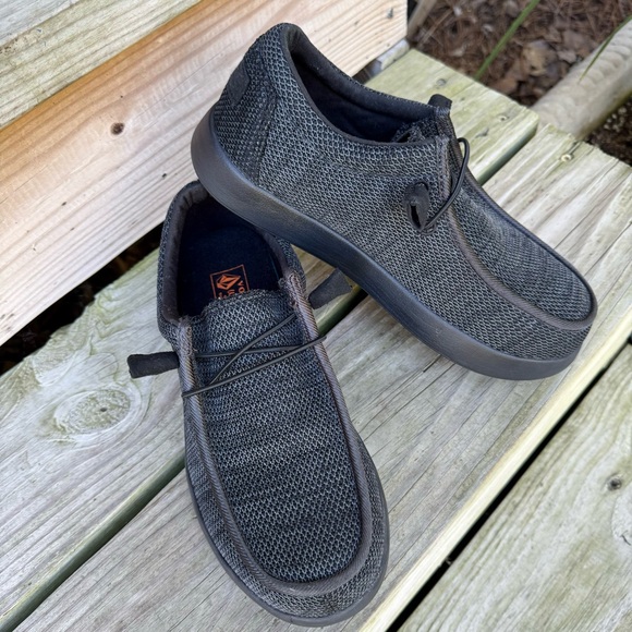 Volcom Chill Composite Toe Work Shoes Oxfords Lace Up Wide 7 Slip Resistant - Picture 1 of 12